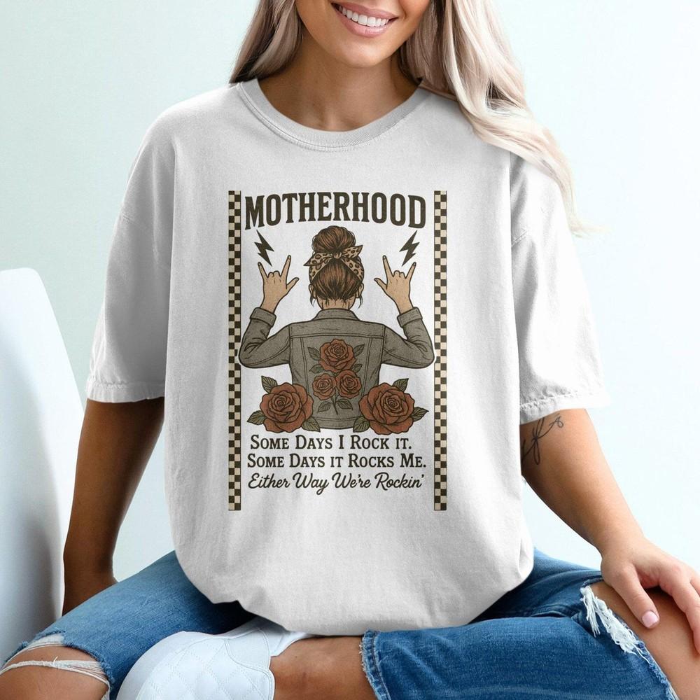 Motherhood T-Shirt Funny Mom Shirt Gift for Mom Mothers Day White Tee #26 Unisex T-Shirt XXXL