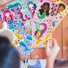 24pcs DIY Cat/Animal/Little Mermaid Game Stickers Make Facial Expression Sticker Mermaid Birthday Party Toys Farm Party Supplies
