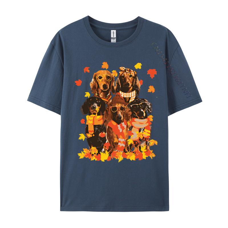 Dachshund Dog Halloween Thanksgiving Tshirt Male Brand New England Style Tops Tees Cotton T Shirt Mens Clothing Plus Size