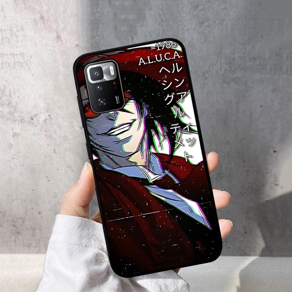 Alucard Hellsing Anime Phone Case For Redmi Note 4 X 5 A 6 7 8 T 9 9S 10 11 11S 11Epro Poco M3 Pro