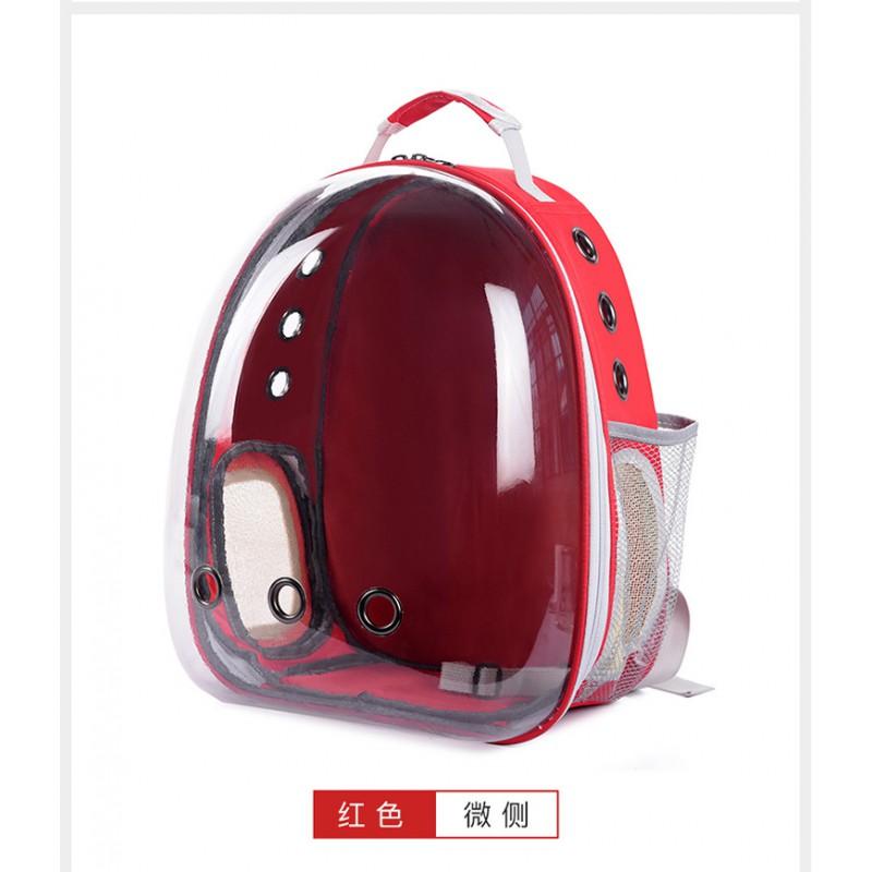 Transparent Pet Carrier Backpack Cats Dogs - Breathable Travel Bag With Side Opening 31L Capacity 5-7kg Weight Range