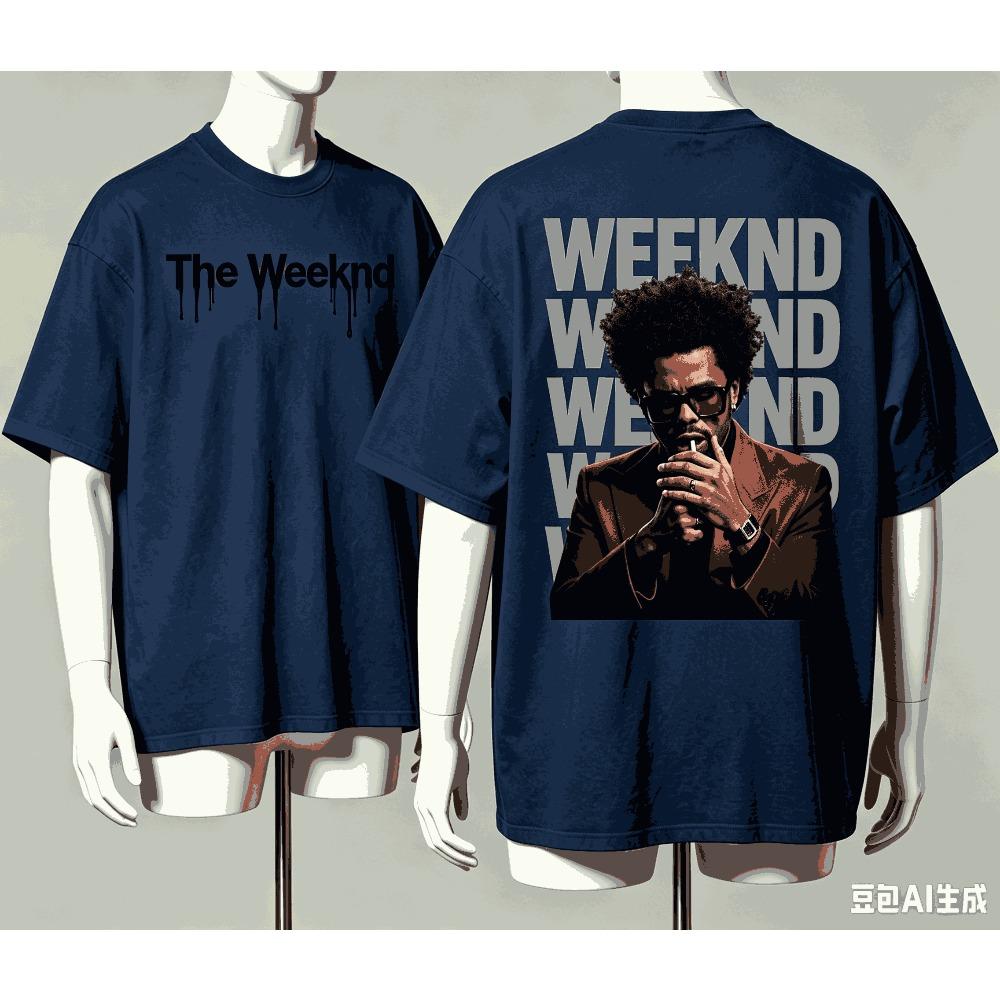 The Weeknd per Regalo Fan T-shirt Uomo Donna Harajuku Oversize Unisex Manica Corta Streetwear alta qualità Coppie Classico morbido Retro Moda