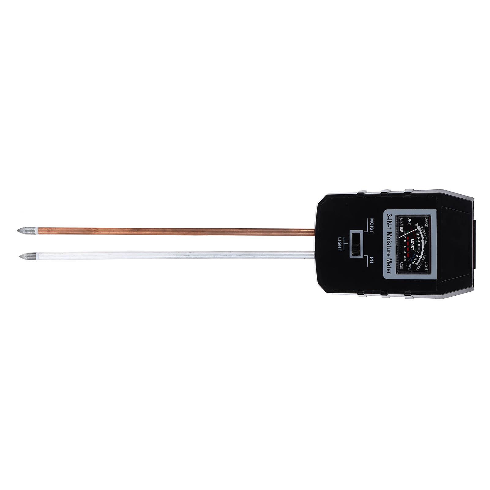 

Почвенный измеритель 3 в 1 Простой pH Влажность Растения Освещенность Тестер воды для помещений и улицы RZ97