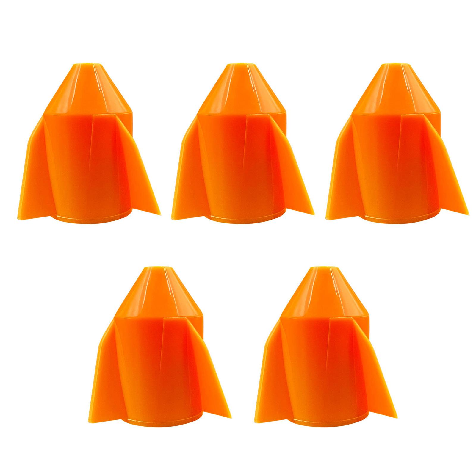 

5 шт. Многофункциональный рыболовный аттрактор для рыбалки на открытом воздухе, погремушки для лески, рыболовный аттрактор со звенящими бусинами S оранжевый