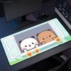 Super Cute Bear Cartoon Deskpad Office Computer Desk Mat Keyboard Big Mouse Pad Laptop Cushion Nonslip for PC Kawaii Desk Pad