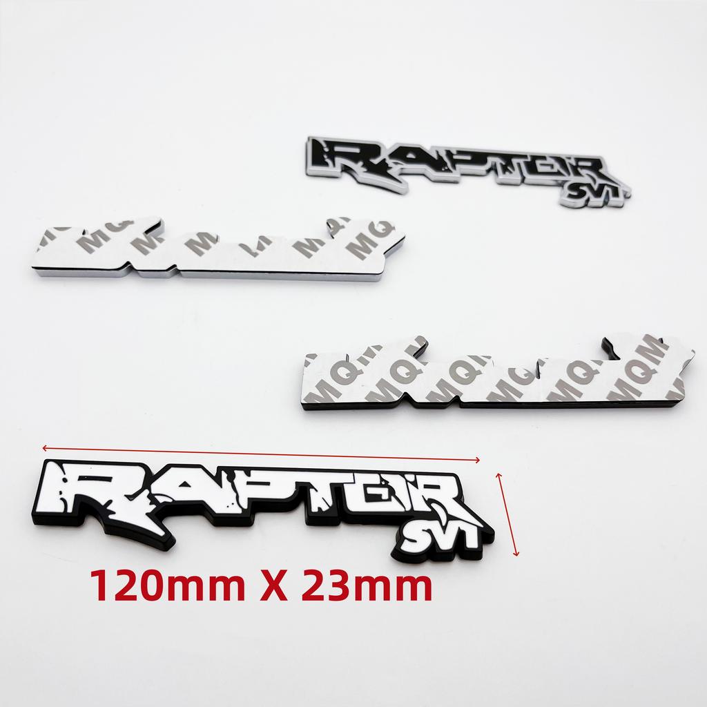1pcs RAPTOR SVT 3D Metal Emblem Decals Car Wing Fender Rear Trunk Door Stickers Fit For SVT F150 ORV XLT Fx4 Styling Accessories