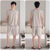 Men's Summer 2026 Modal Pajama Set - Lightweight Vest & Shorts for Home Wear