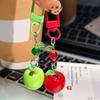 Keychain 3D Fruit Shape Keychain Pendant Red Green Fruit Charm Key Holder Mobile Phone Bag Hanging Ornament
