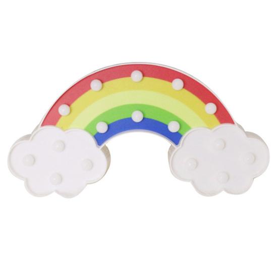 

Настольная лампа 3D Радужный светодиодный ночник Мягкое освещение Неоновая вывеска с подвесным отверстием Украшение рабочего стола для спальни