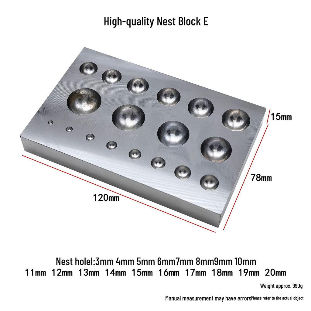 Multifunctional Jewelry Polishing & Grinding Tools: Square, Round, Irregular Shapes in Gold, Silver, Copper.