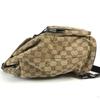 GUCCI 114552 GG logo backpack Bag Backpack GGCanvas/Leather Beige/Dark brown