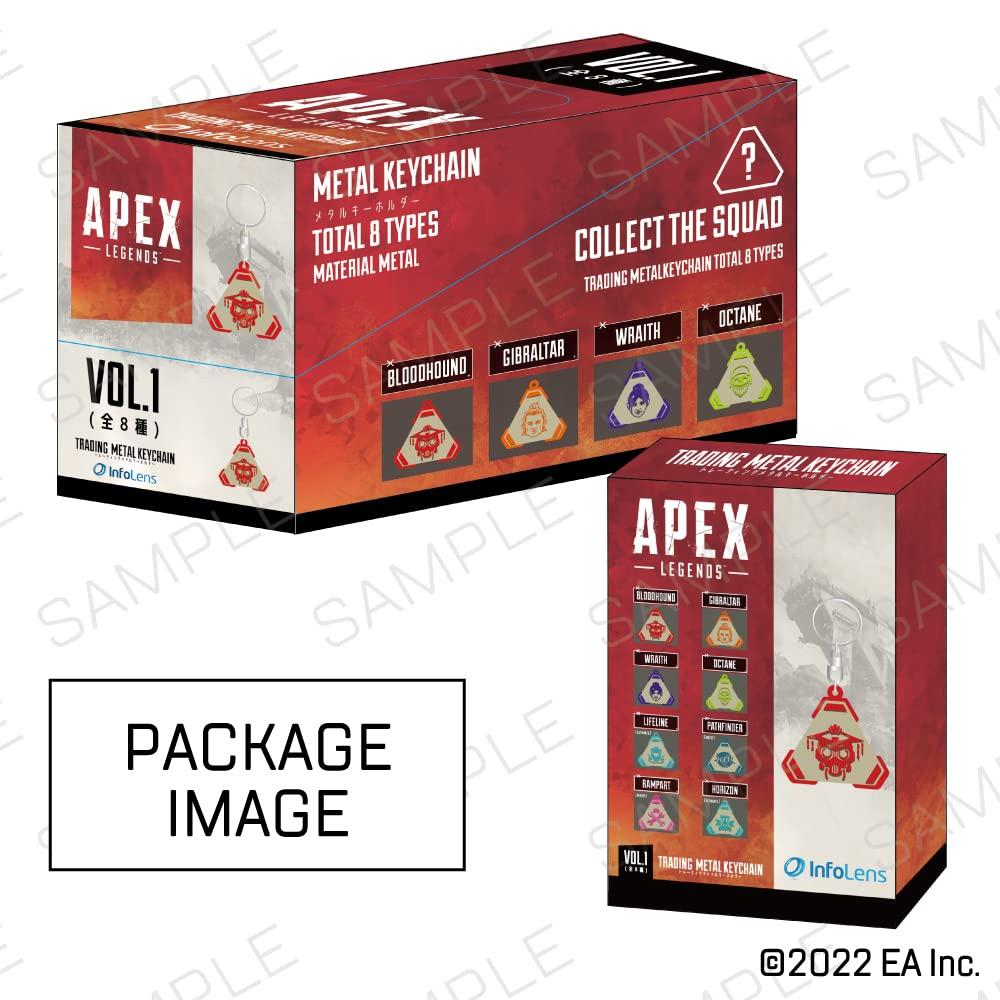 Licensed Apex Legends Trading Icon Metal Keychain 8 pieces [Official Product] Vol.1 (BOX)