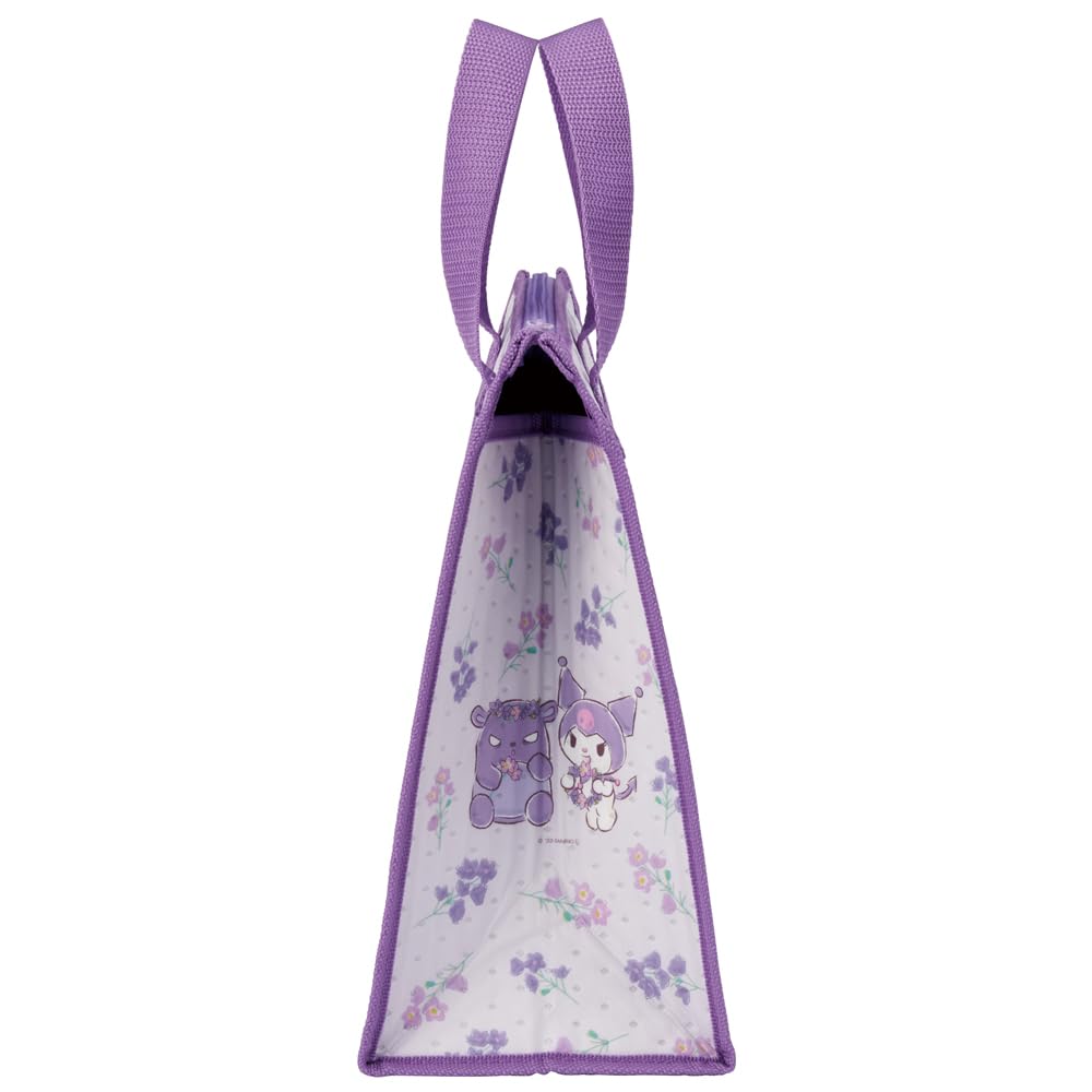 Skater Lunch x Sanrio Kuromi Flower Wreath Bag, Non-Woven Fabric, Insulated, 26.5 27cm, Design, FBC1-A