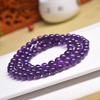 Amethyst Three-Circle Bracelet with Round Natural Gemstone Beads - Boutique Gift Collection