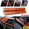 2X Adesivo Vinílico Texturizado de Grão de Madeira Brilhante Fosco DIY Wrap para Decoração de Carro Casa Interior