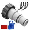 For Intex ARU Threaded Plastic Pool Hose Adapter for 4000 2500 2000 1500 Gallon/Hour Filter Pumps with Threaded Hose Connections