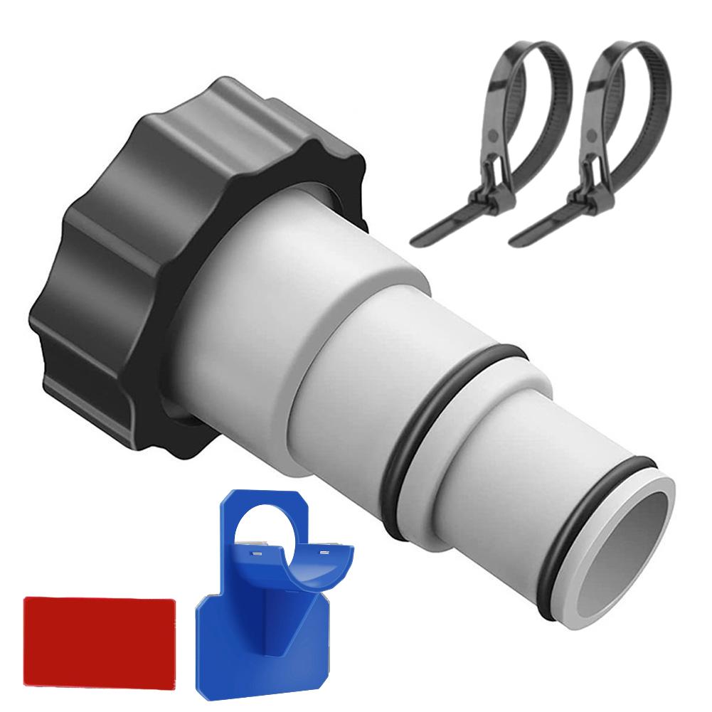 For Intex ARU Threaded Plastic Pool Hose Adapter for 4000 2500 2000 1500 Gallon/Hour Filter Pumps with Threaded Hose Connections