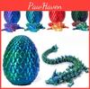 Gem Dragon 3d Printed Egg Set Lucky 13 Poseable Collectible Toy Set