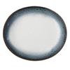 Porcelain Dinner Set 12-Piece Oval Reactive Glaze Time Dim DUKA