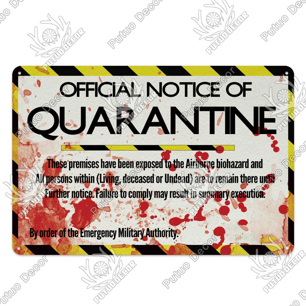 Decor Zombie Vintage Tin Sign Plaque Metal Plate Retro Posters Wall Decor for Bar Pub Club Man Cave Art Painting