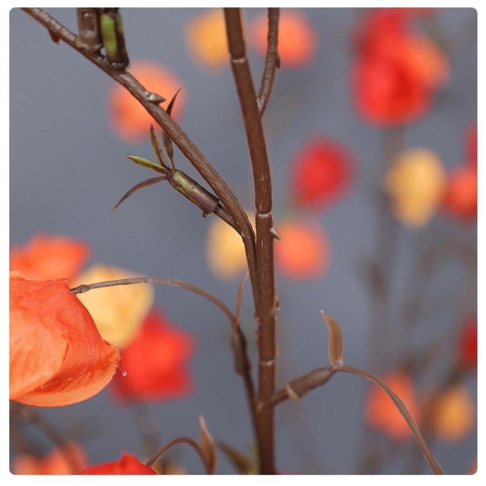 Long Branches Artificial Lantern Fruits Bouquets Red Plastic Fake Flower Home Vase Decor