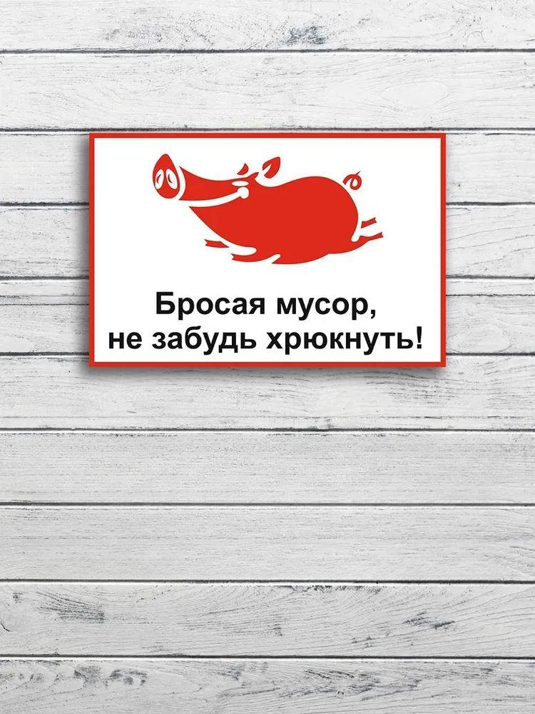 No Dumping Fine 10000 RUB Metal Sign 20x30cm, CCTV Surveillance Warning Plaque