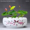 Großer Keramik-Lotus Seerose Hydroponischer Blumentopf ohne Abfluss