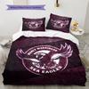 Manly Warringah Sea Eagles Set Copripiumino con Fantasia Decorazione per la Casa Regalo (1 * copripiumino + 2 * federe senza imbottitura)