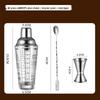 ZISIZ 304 Edelstahl Cocktail Shaker Set
