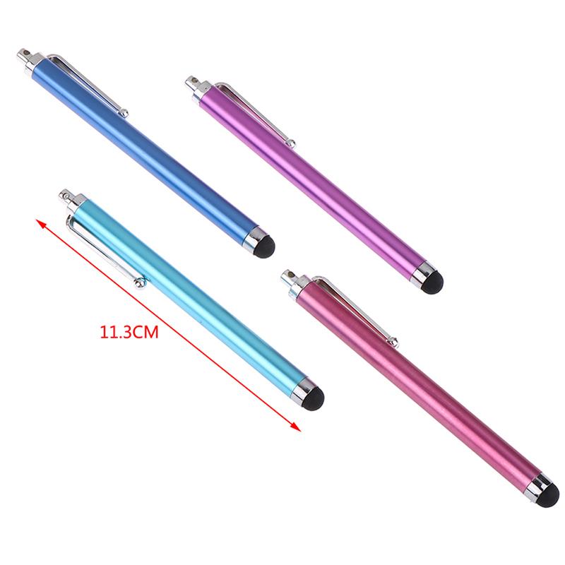 1Pc Universal Touch Screen Pen Stylus Pen Metal Capacitive Pen With Clip For Phone Tablet Smart Accessories