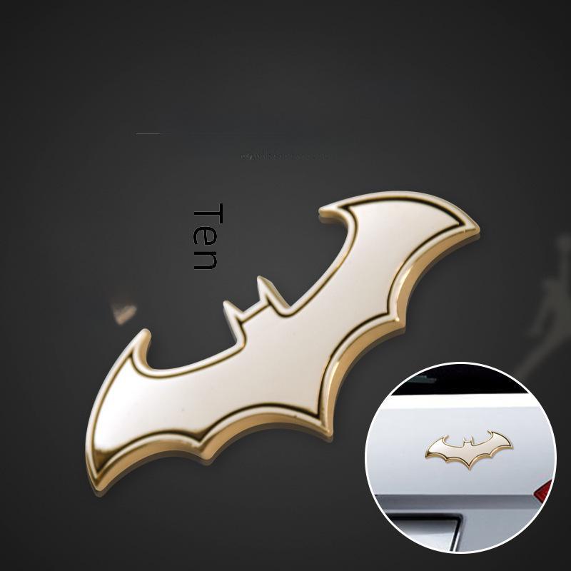 Solid 3D Metal Car Sticker - Gecko Cross Bat - High Quality - Namo Amitabha