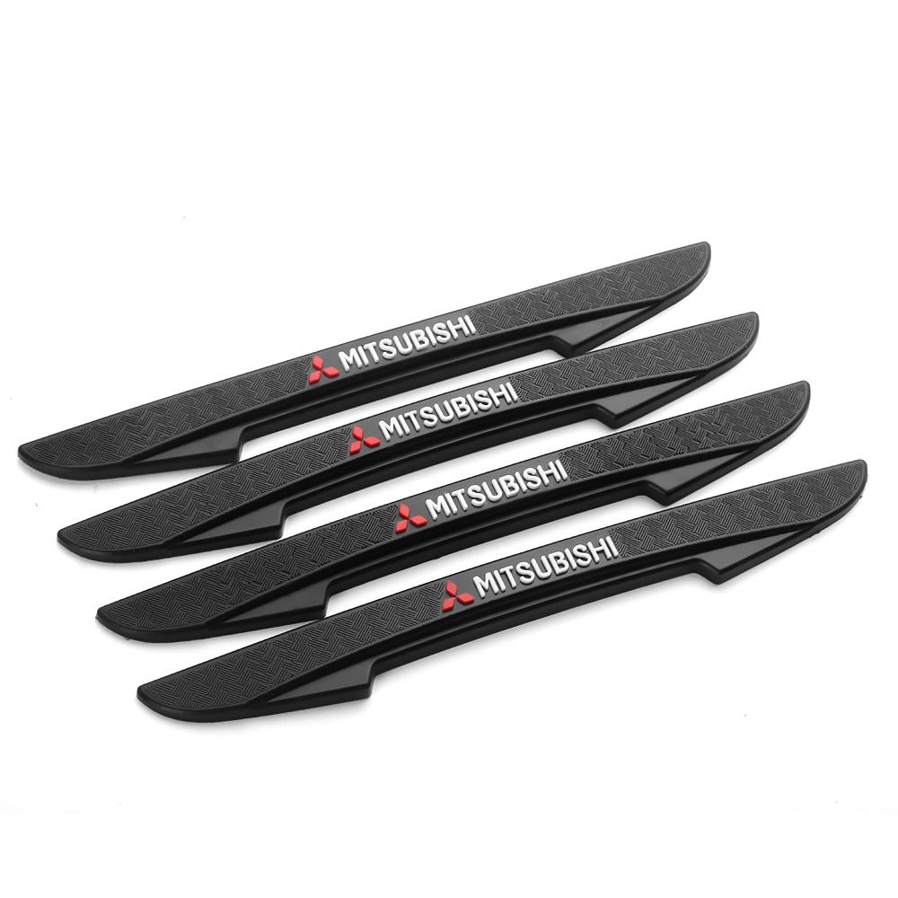 4pcs Rubber Car Door Edge Protector Sticker Anti Collision Anti-scratch Strips for Mitsubishi  L200 Pajero Outlander Triton Asx