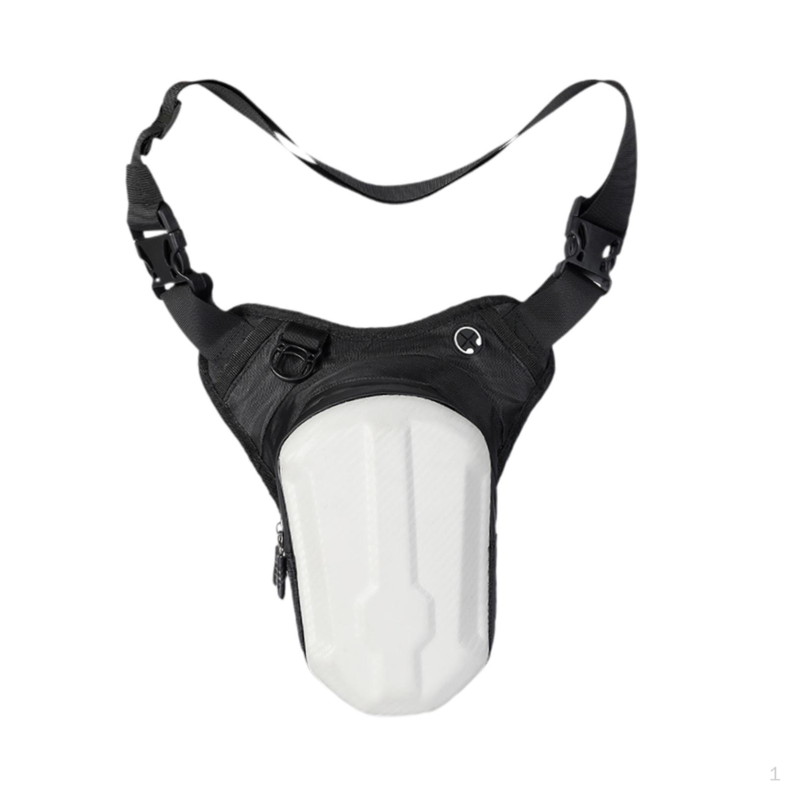 

Motorcycle Leg Bag Drop Metal Zipper Closure Sturdy Gift Thigh Pouch for