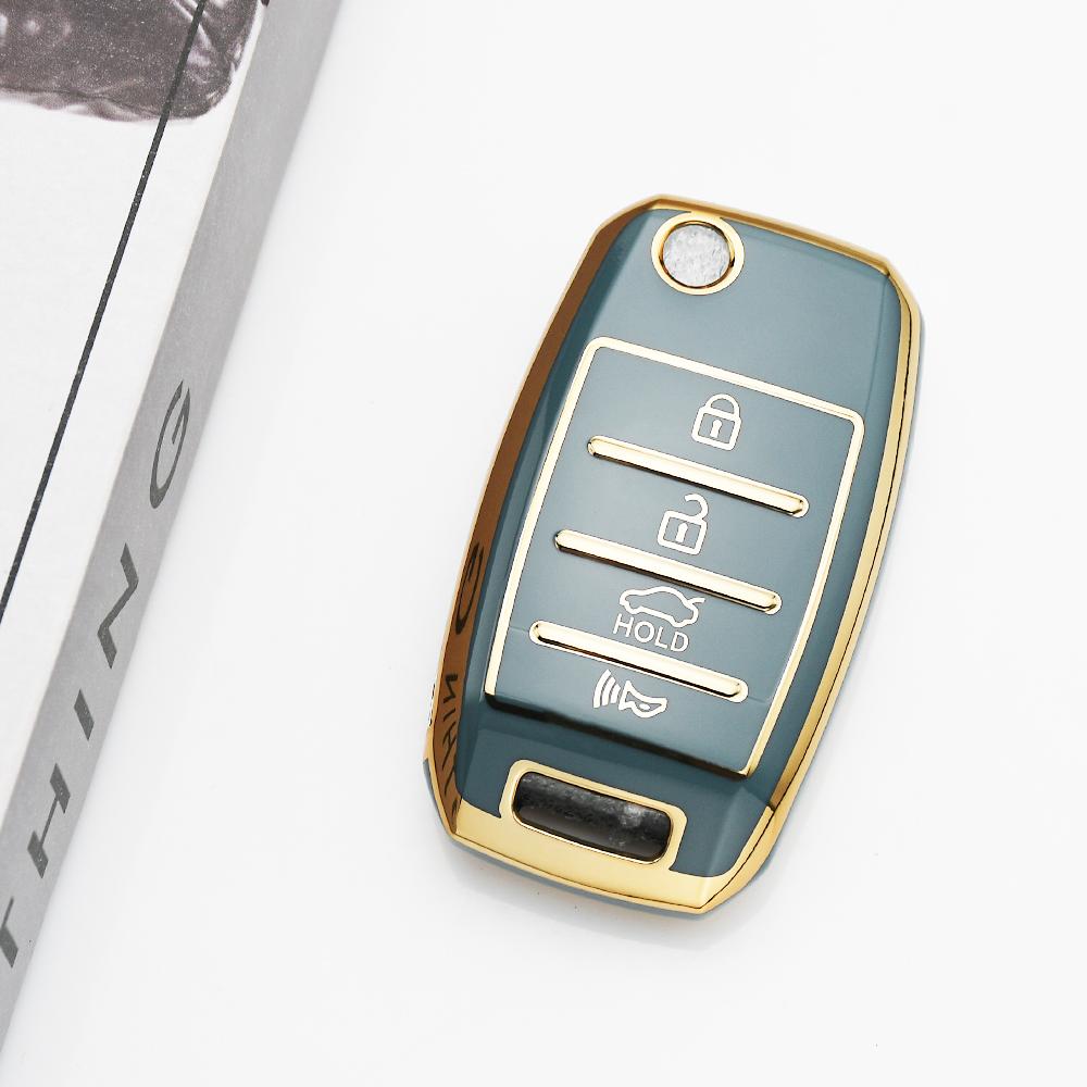 Fashion Tpu Remote Keyless Case Flip Folding Car Key Cover For Kia Ceed Sorento Cerato K2 K3 K4 K5 Sid Rio Soul Sportage