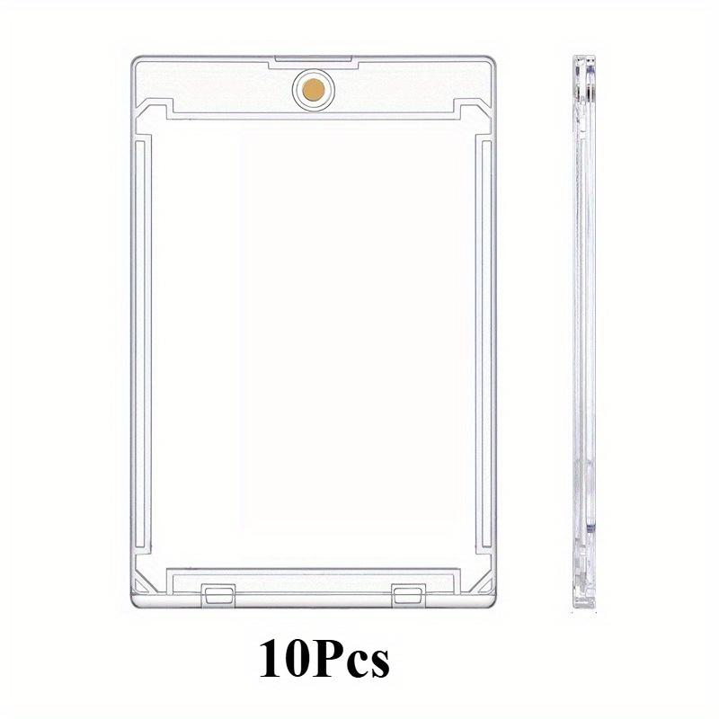 5/10 Magnetic Card Holder 35pt One Touch Card Holder U-V Protectors Hard Plastic for Trading Cards Magnet Baseball Cards Holder