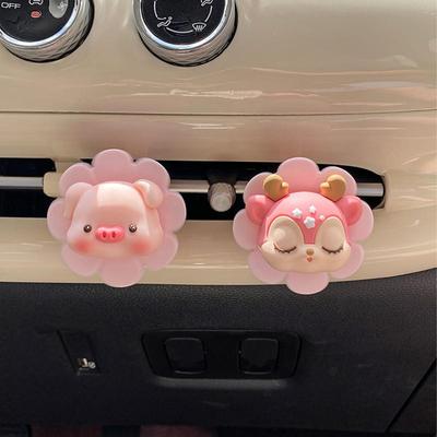 Car Air Freshener Vent Clip Car Air Freshener Rotating Outlet Clip Creative With Aromatherapy Tablets Long-Lasting Scent For