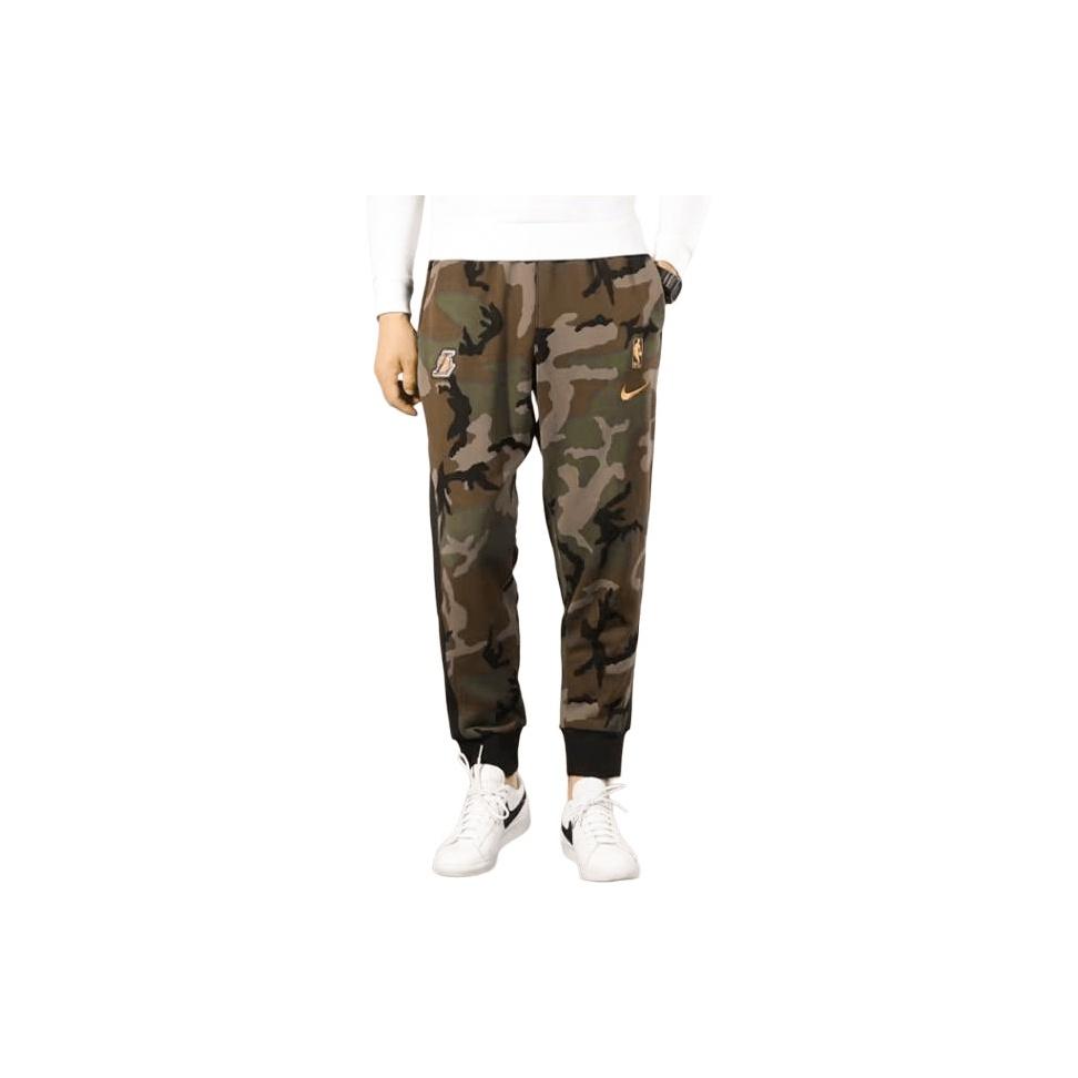 Nike Camouflage Loose Cuff Knit Joggers Men Bottoms Green BQ5054-222