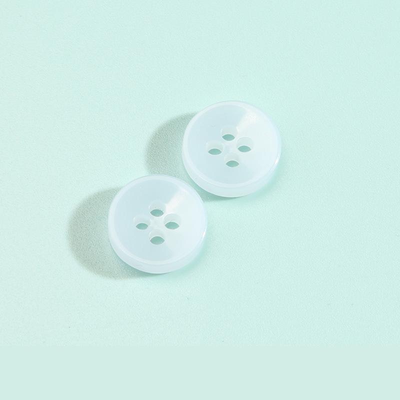 

Круглые пуговицы для рубашек, мужская и женская одежда, рубашка, кардиган, шифоновая рубашка, маленькие пуговицы, универсальные высококачественные аксессуары из смоляных пуговиц 5 #light blue * 11mm * round