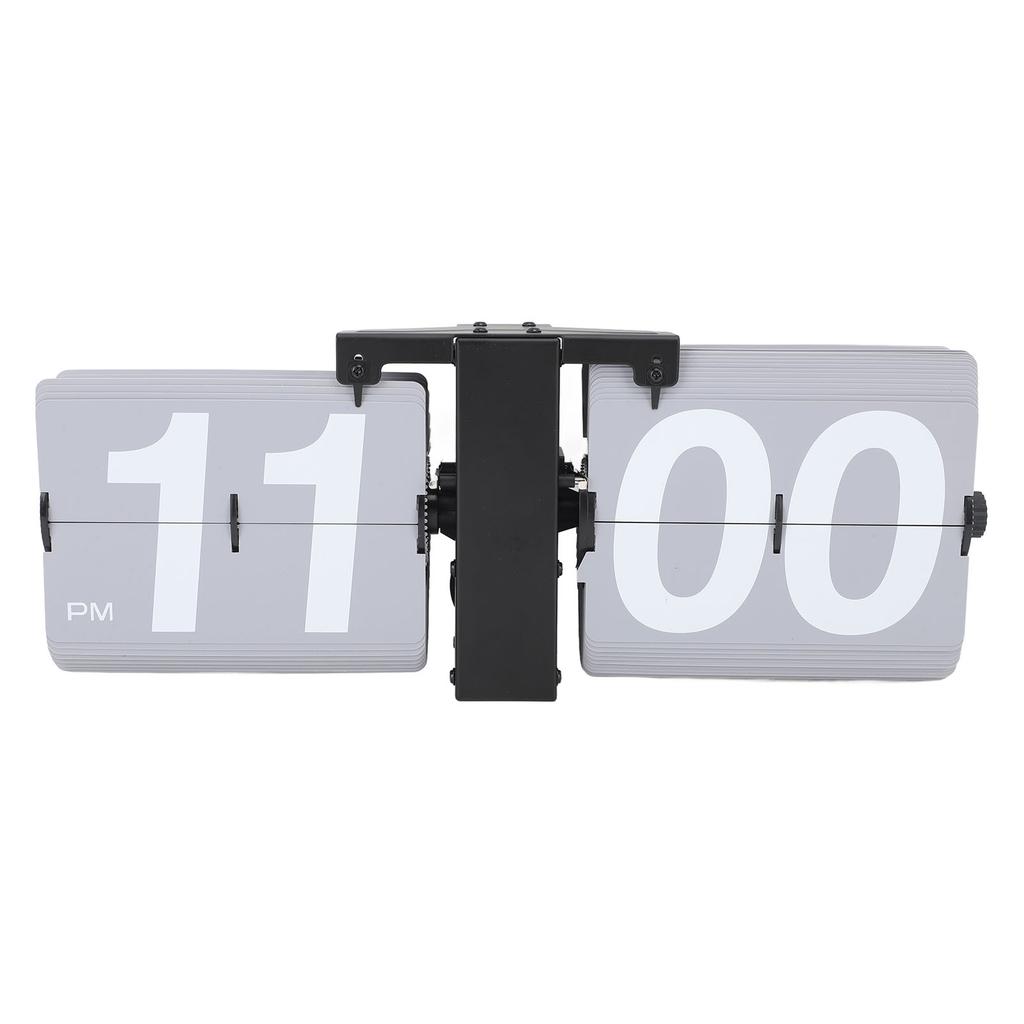 Flip Clock PVC Stainless Steel Battery Powered Retro Mechanical Digital Automatic Flip Down Desk
