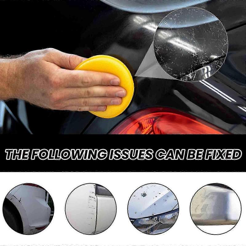 Scratch Repair Wax – Car Paint Polishing Kit for Black & White Scratch Removal