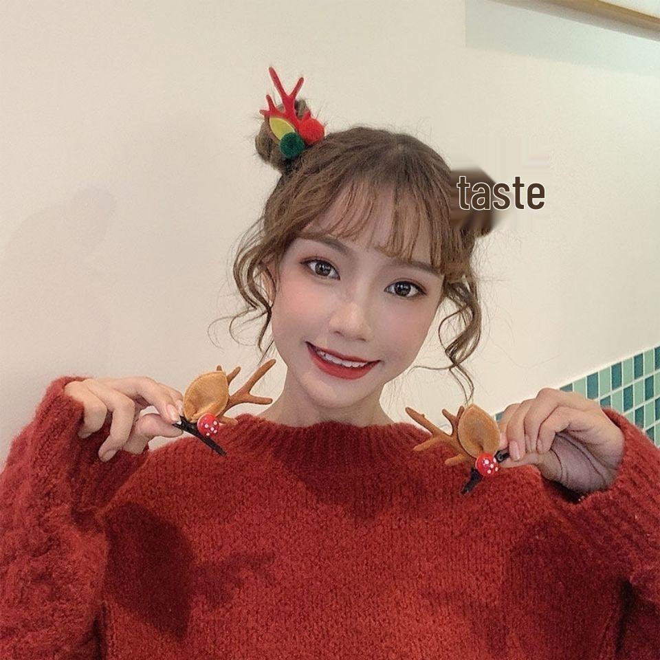 2024 Weihnachts-Rentier-Geweih-Haarspange für Kinder