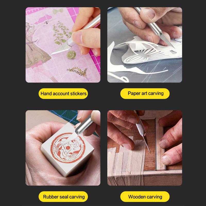 13Pcs Aluminum Alloy Carving Knives Precision Blades For Paper Cuttings Film Applications And DIY Craft Carving Sculpture Paper!