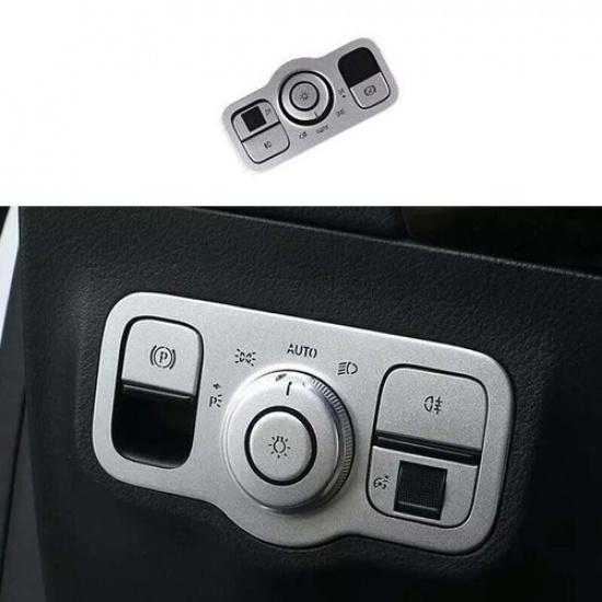 - For Benz GLB W247 Silver Aluminum Headlight Switch Control Cover Trim