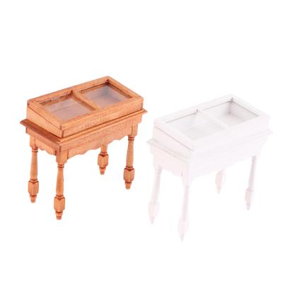 1:12 puppenhaus Miniatur Zähler Clamshell Schmuck Vitrine Schaufenster Lagerung Schrank Möbel Puppe Haus Dekor Spielzeug