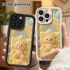 Phone Case: 2D Flat Design Suitable for iPhone 18 17 16 15 14 13 Pro Protective Case, Creamy Little Bear, Perfect Christmas and Halloween Holiday Gift