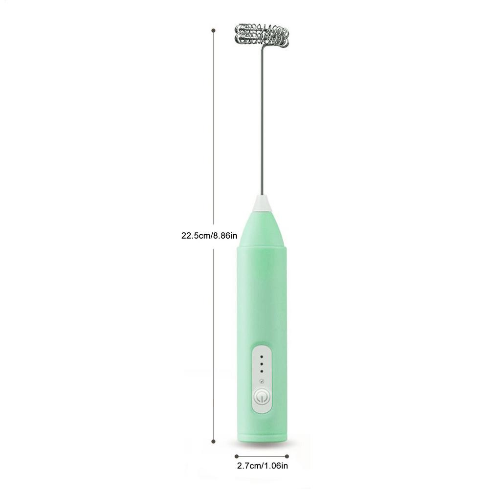 Frother For Coffee USB Rechargeable Milkshake Mixer Removable Kitchen Milk Frother With 3 Gear Settings For Home Baking