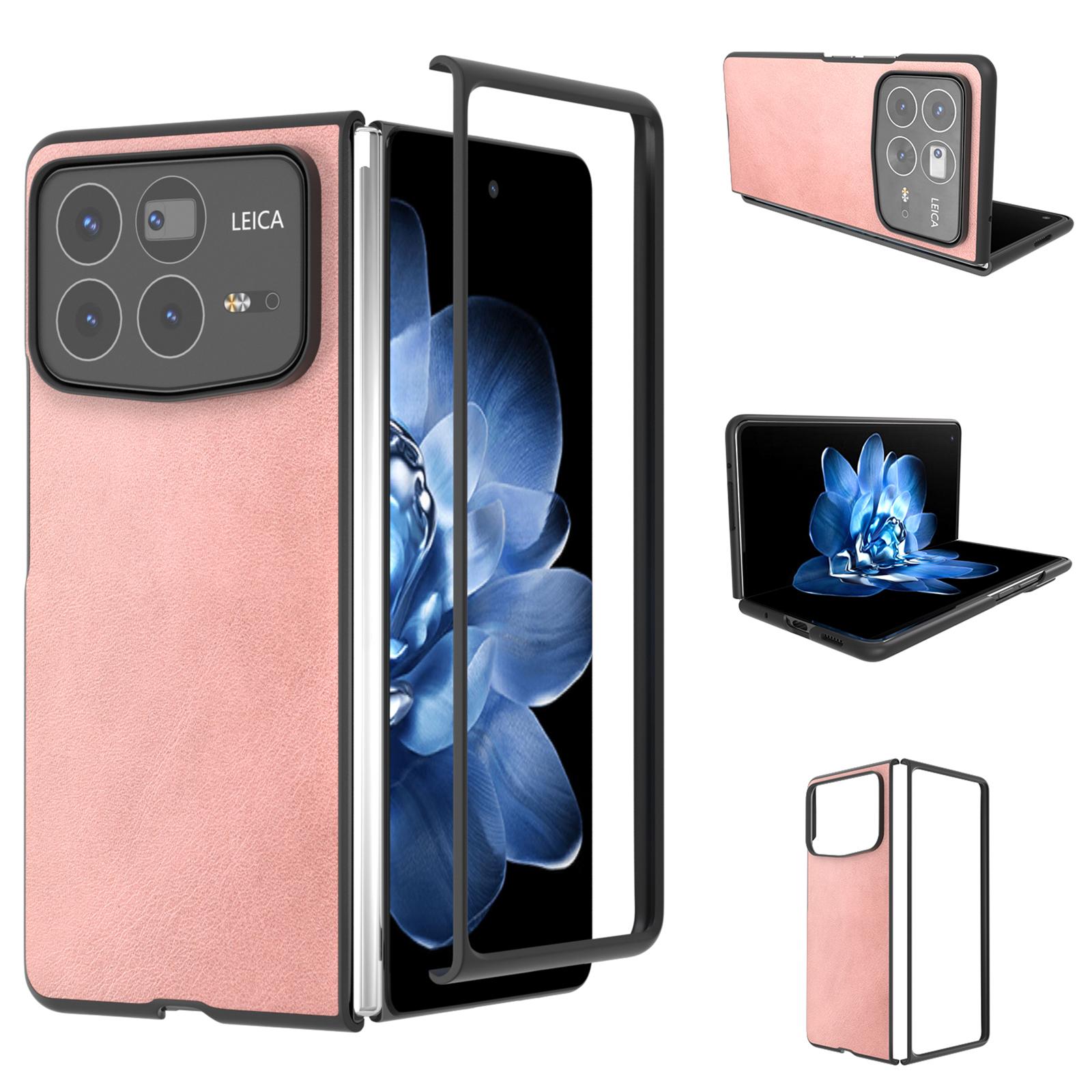 

For Xiaomi Mix Fold 4 5G Case Cowhide Texture Hard PC+PU Protective Phone Cover B
