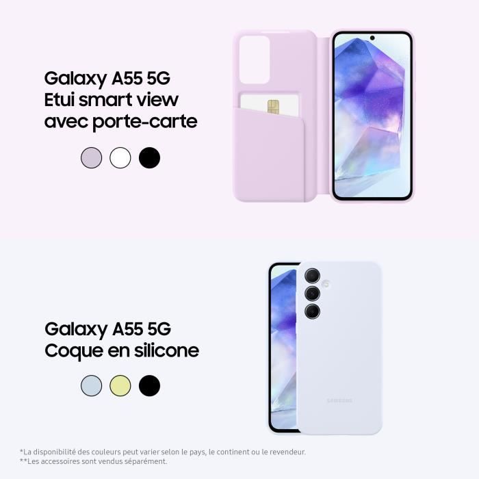 Samsung Galaxy A55 Smartphone 128 Go 5G Bleu Nuit