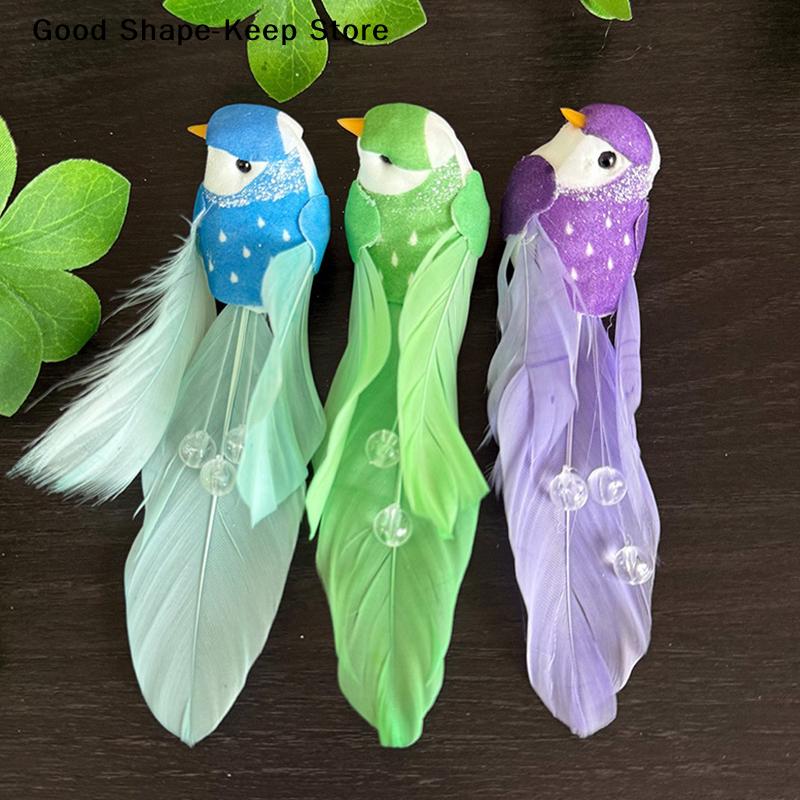 Miniature Artificial Foam Feather Bird for Craft & Garden Decoration