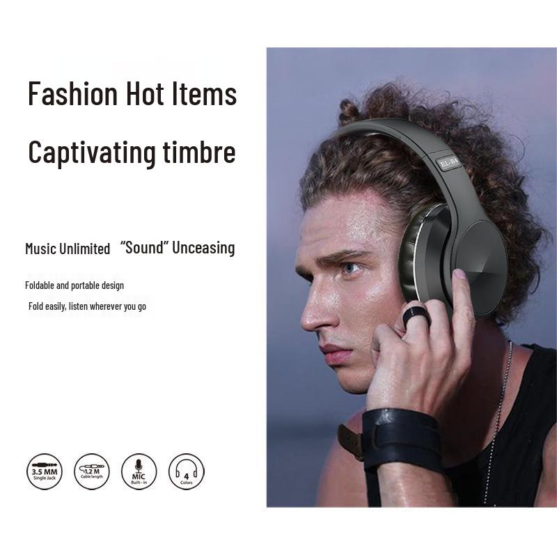 Private Model Foldable Over-Ear Wireless Bluetooth Sports Headphones with Heavy Bass and Extended Battery Life